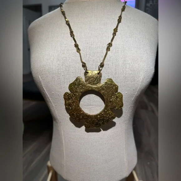 SOLD Vintage Mid Century Modernist JB Pericles of Haiti Brass-Chenet D'Haiti era - Picture 9 of 10